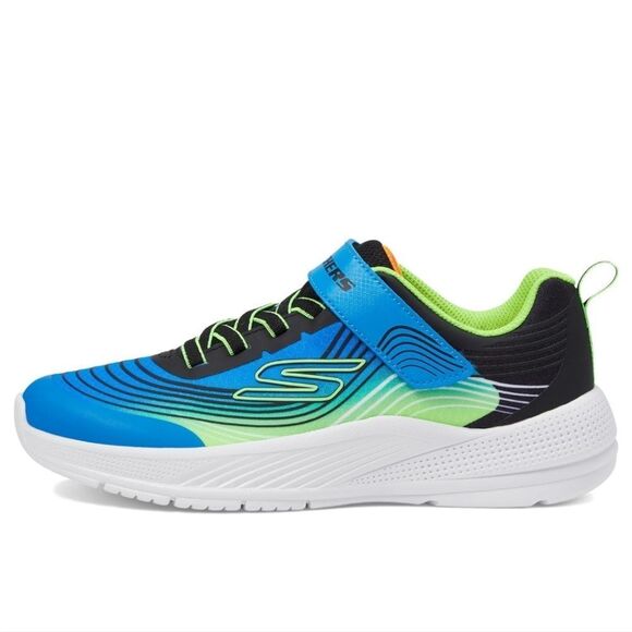 Skechers Kids Blue and Green Athletic Shoes - Picture 3 of 6